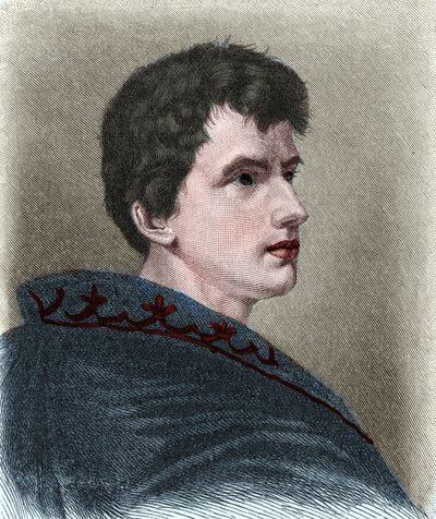 ドイツの小説家、コラムニスト、劇作家、恋愛詩人であるLudwig Joachim von Arnim dit Achim von Arnim (1781-1831)の肖像。 作： Unknown artist