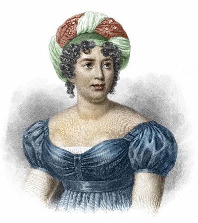 文学者マダム・ド・スタエル（1766-1817）の肖像 作： Unknown artist