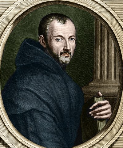 ミニマムファーザー修道会のマリン・メルセンヌ（1588 - 1648）の肖像 作： Unknown artist