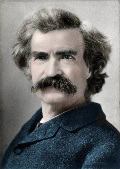 マーク・トウェイン（サミュエル・ラングホーン・クレメンス）（1835-1910）の肖像 アメリカの作家 作： Unknown artist