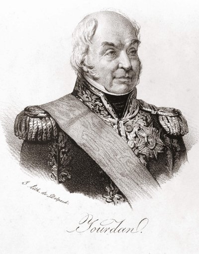 ジャン・バティスト・ジュールダン元帥（1762 - 1833）の肖像。 作： Unknown artist