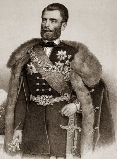 ミシェル3世オブレノヴィッチ1823-1868年セルビア皇太子の肖像 - Mihailo Obrenovic III Prince of Serbia 作： Unknown artist