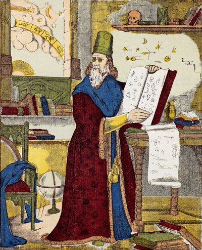 Michel de Notre Dame (Nostradamus) フランスの占星術師の肖像 - Nostradamus, Michel de Notre Dame (1503-1566) フランスの占星術師・医師の肖像 - エングレーヴィング 作： Unknown artist