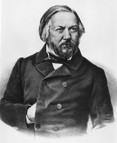 ミハイル・イヴァノヴィッチ・グリンカの肖像 1804-1857 作曲家 ロシア人。 作： Unknown artist