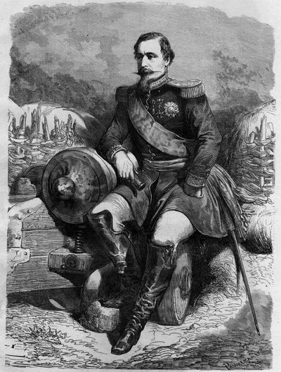 フランス皇帝ナポレオン3世(1808-1873)の肖像。 作： Unknown artist