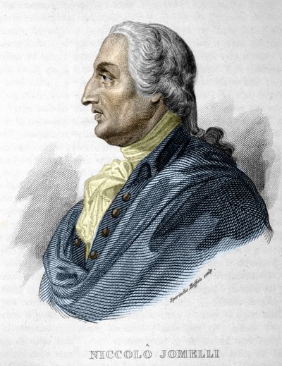 Niccolo JOMDELLIの肖像 イタリアの作曲家 1714年9月10日（Aversa）〜1774年8月25日（Naples） 彫刻 19世紀 作： Unknown artist