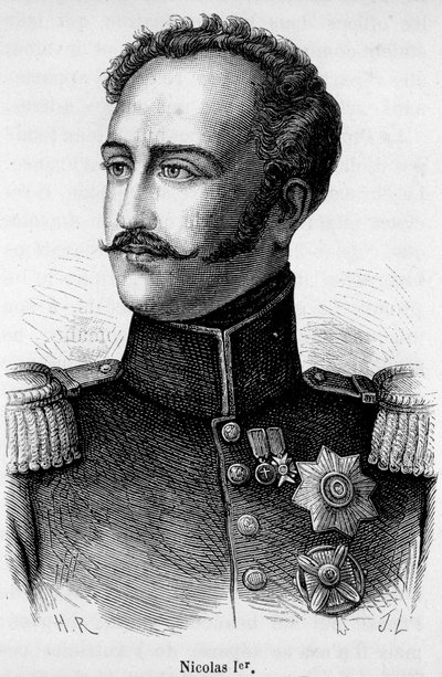 ロシア皇帝ニコライ1世（1796〜1855年）の肖像 作： Unknown artist