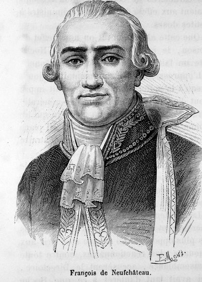 フランスの作家・政治家であるNicolas Louis Francois de Neufchateau（1750-1828）の肖像。 作： Unknown artist