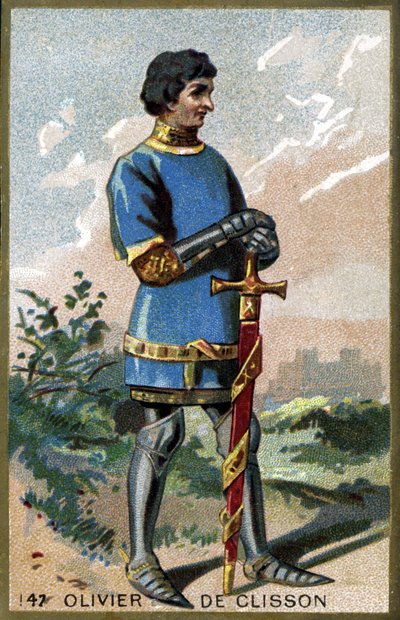 オリヴィエ・ド・クリッソン（1336 - 1407）の肖像。19世紀末のクロモリトグラフ。 作： Unknown artist