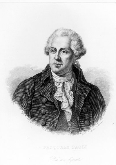 パスクアーレまたはパスカル・パオリ（1725-1807）の肖像、コルシカの愛国者。 作： Unknown artist