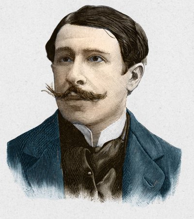 フランスの作家、ポール・アダム（1862-1920）の肖像。 作： Unknown artist