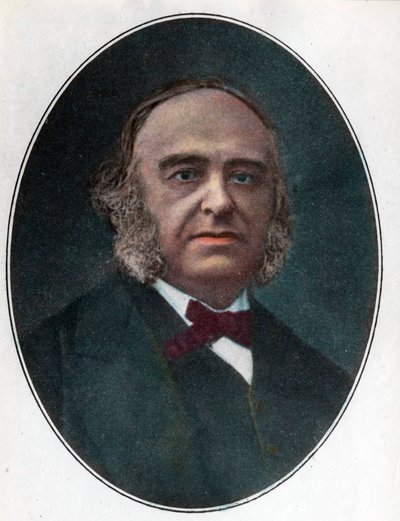 ポール・ブローカ（1824-1880）フランスの外科医の肖像。19世紀のエングレーヴィング。個人蔵。 作： Unknown artist