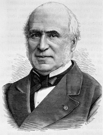 ピエール・シャルル・シェネロン（1820〜1899）の肖像。H.Martinの「Histoire de France」に掲載された19世紀末のエングレーヴィング。 作： Unknown artist