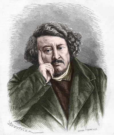 ピエール・ルルー（1797～1871年）の肖像。 作： Unknown artist