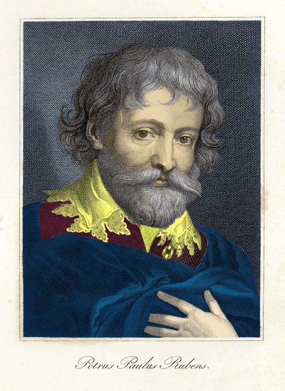 ピエール・ポール（Pierre-Paul）・ルーベンス（またはPeter PaulまたはPetrus Paulus）の肖像（1577-1640）、フランドルの画家、漫画家 作： Unknown artist