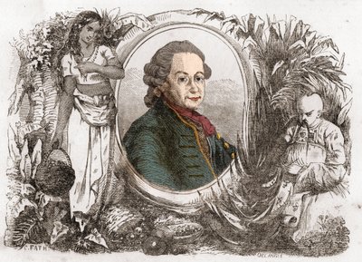 フランスの植民地行政官で農学者のピエール・ポワブル（1719-1786）の肖像。 作： Unknown artist