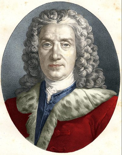 Prosper Jolyot, Sieur De Crais-Billon, dit Crébillon（父）の肖像（1674年～1762年） フランスの劇作家 作： Unknown artist