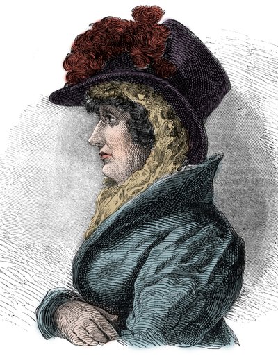 英国王ジョージ4世の妻、ブランズウィック家のキャロライン王妃（1768-1821）の肖像 - Caroline of Brunswick, Queen of Great Britain and Ireland (1768-1821), presort of George IV 作： Unknown artist