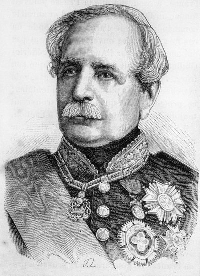 フランスの元帥ランドン（1795〜1871）の肖像 作： Unknown artist