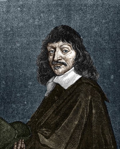 ルネ・デカルトの肖像。1596-1650. 作： Unknown artist