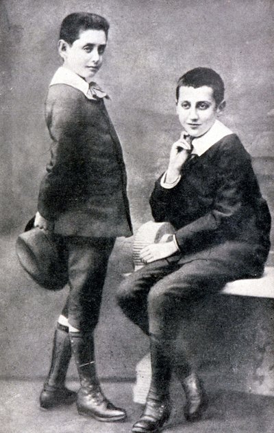 ロバート・プルーストとマルセル・プルーストの肖像、n.d. v. 1885年。 作： Unknown artist