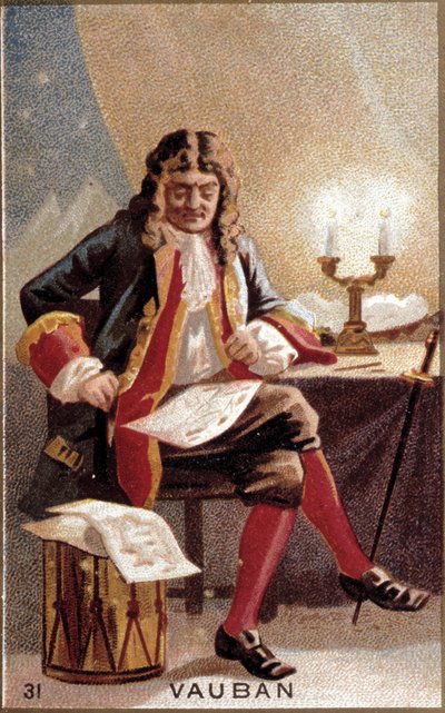 フランス元帥Sébastien Le Prestre de Vauban (1633-1707)の肖像。 作： Unknown artist