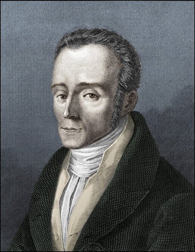 イタリアの作家、シルビオ・ペッリーコの肖像（1789～1854年 作： Unknown artist