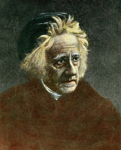 Sir John Herschel (1792 - 1871) イギリスの天文学者の肖像。 作： Unknown artist