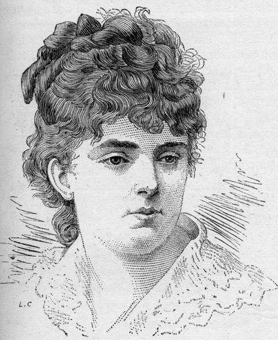 1868年から1882年までコメディ・フランセーズのメンバーであったフランスのコメディアン、ソフィー・クロワゼットの肖像。8月16日付「Le Monde Illustré」1168号に掲載されたエングレーヴィング 作： Unknown artist