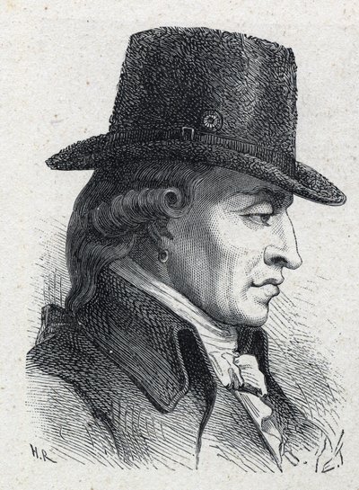 フランス革命の象徴的存在である廷臣スタニスラス・マリー・メイヤール（1763-1794）の肖像。 作： Unknown artist