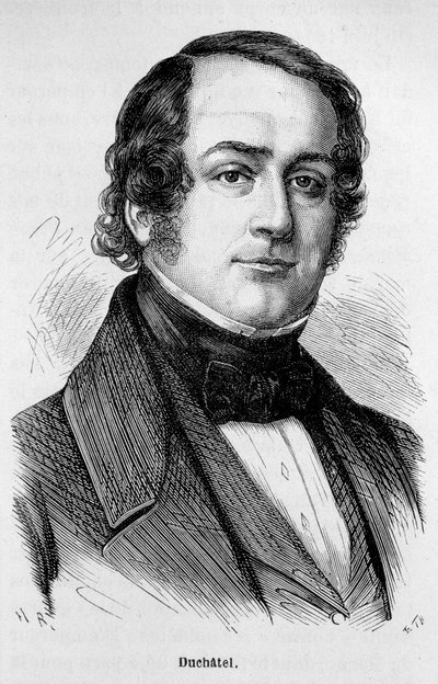 フランスの政治家、タネギー・デュシャテル（1803-1867）の肖像。 作： Unknown artist