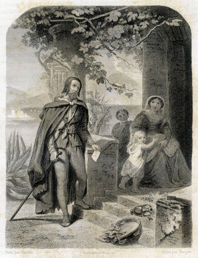 トルカート・タッソ（フランス語ではLe Tasse）の肖像（1544～1595年）。 作： Unknown artist