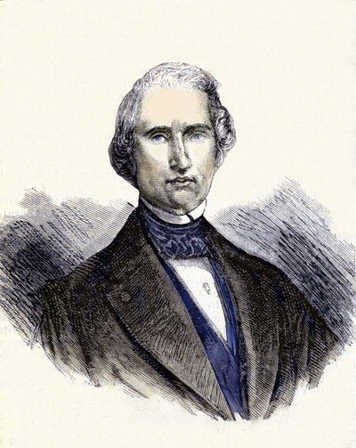 Urbain Jean Joseph Le Verrier or (Leverrier), フランスの数学者・天文学者（1811-1877）の肖像。惑星海王星を最初に観測した人物。 作： Unknown artist