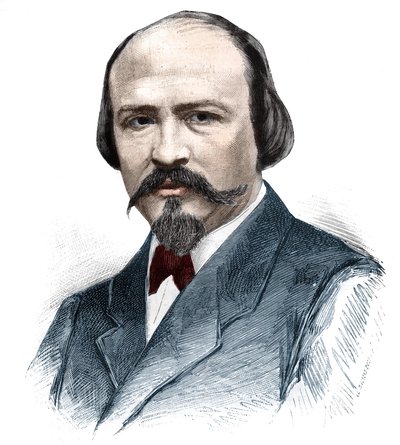 フランスの作曲家Victor Masse（1822-1884）の肖像。 作： Unknown artist