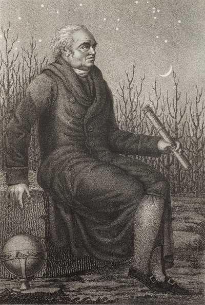 ウィリアム・ハーシェル（1738-1822）の肖像 ドイツ生まれのイギリスの天文学者 - 。 作： Unknown artist