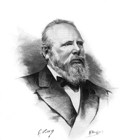 ウィリアム3世（1817-1890）オランダ（Holland）王の肖像。"Le monde illustrious "に掲載されたエングレーヴィング 作： Unknown artist