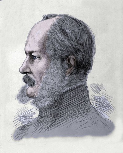 プロイセン王でありドイツ皇帝であったウィリアム1世（1797-1888）の肖像。19世紀末に制作された版画です。 作： Unknown artist