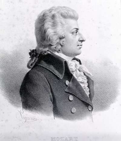 ヴォルファング・アマデウス・モーツァルト（1756-1791）の肖像。 作： Unknown artist