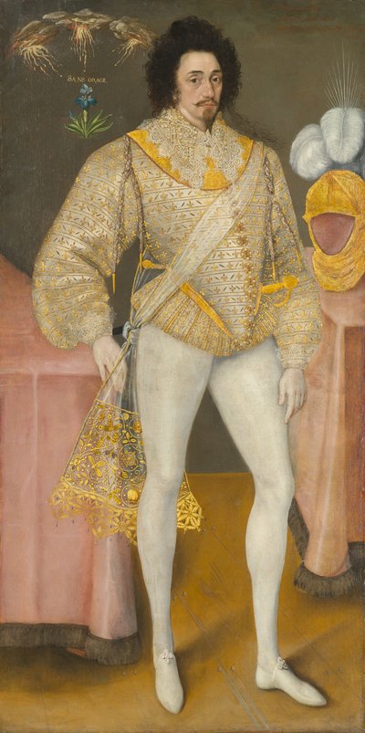 男性の肖像、おそらくサー・エドワード・スタッフォード（1552-1605）、1590年頃（キャンバスに油彩） 作： Unknown artist