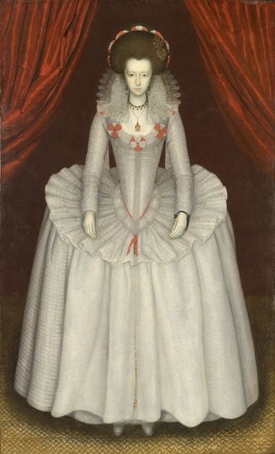 女性の肖像、おそらくアン・フィンチ、トワイスデン夫人 (1574-1638) 作： Unknown artist