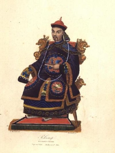 マンダリンの肖像」1845年頃（彩色済み彫刻 作： Unknown artist