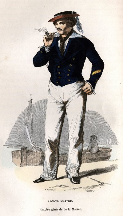 ヴァン・テナックの「Histoire générale de la marine」に掲載されている2代目マスターの肖像。 作： Unknown artist