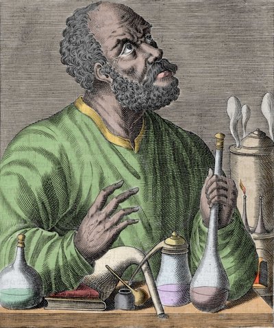 アラブの化学者ゲベールの肖像（Jabir ibn Hayyan）Jabir ibn Hayyan（721-776）。 作： Unknown artist