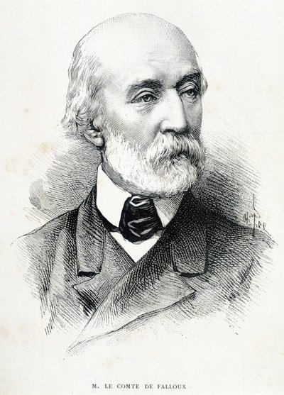 フランスの政治家、ド・ファルックス伯爵（1811～1886）の肖像。 作： Unknown artist
