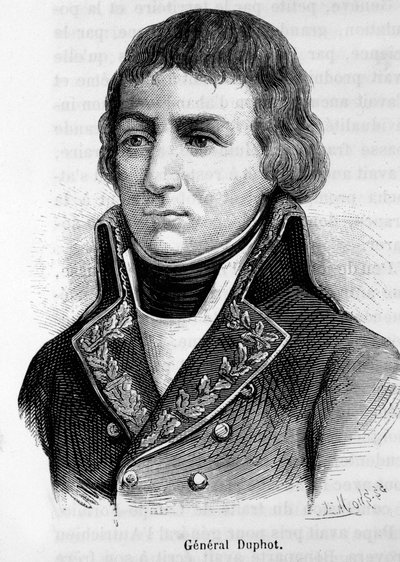 フランスの将軍レオナール・マチュラン・デュポトの肖像。(1769-1797). 作： Unknown artist