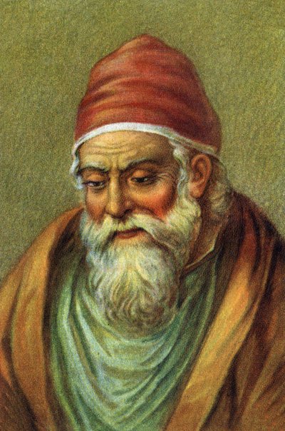 ギリシャの数学者ユークリッドの肖像。 作： Unknown Artist