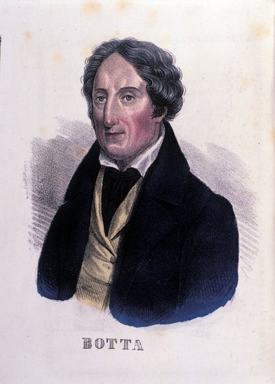 イタリアの医師であり政治家でもあったカルロ・ボッタ（1766-1837）の肖像。 作： Unknown artist