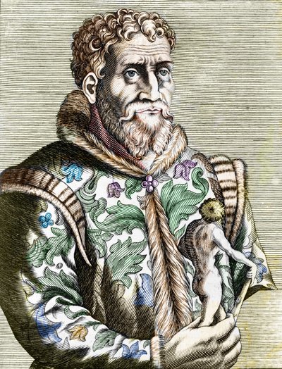 ミケランジェロ（Michelangelo or Michel Ange）として知られるイタリアの画家、ミケランジェロ・ブオナローティ（Michelangelo Buonarroti）の肖像。 作： Unknown artist