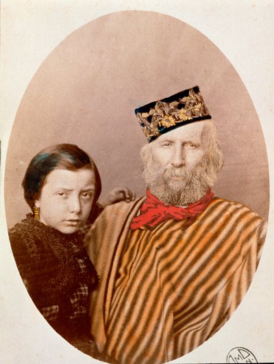 イタリアの愛国者、リソルジメントの英雄ジュゼッペ・ガリバルディ（1807-1882）と3番目の妻フランチェスカ・アルモシーノの娘クレリア（1867-1959）の肖像 作： Unknown artist