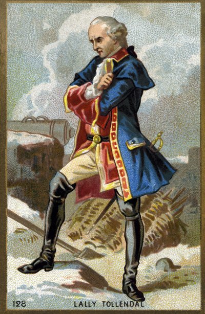 アイルランド出身のフランス人将軍、トーマス・アーサー侯爵（バロン・ド・トレンダル、ラリー伯爵）（1702年～1766年）の肖像。19世紀末のクロモリトグラフ。 作： Unknown artist